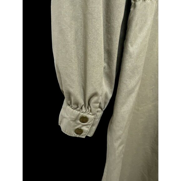 VTG SERGIO VALENTE SNAP UP ORANGE KHAKI TRENCH SPY DOWNTOWN TRENCH RETRO COAT SM - Picture 12 of 14